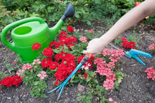 User settings panel for managing cookie preferences on a landscaping website