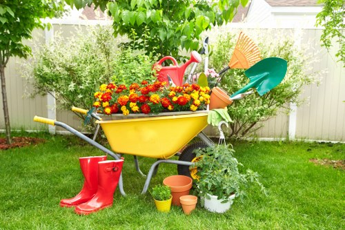 Sustainable landscaping recycling and waste separation in Whitechapel